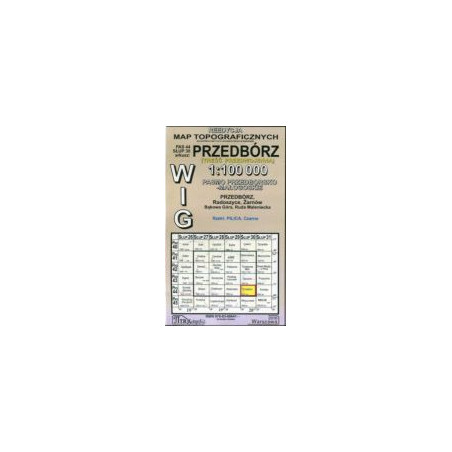 Przedbórz - mapa WIG skala 1:100 000