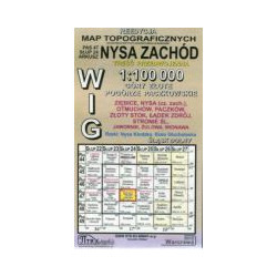 Nysa Zachód - mapa WIG skala 1:100 000