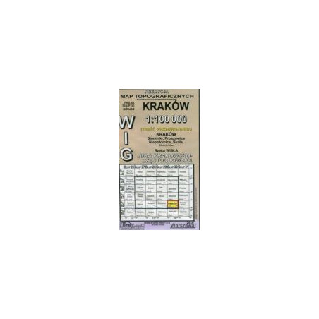 Kraków - mapa WIG skala 1:100 000