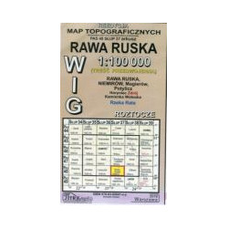Rawa Ruska - mapa WIG skala 1:100 000