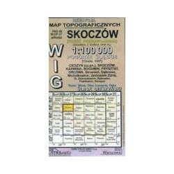 Skoczów - mapa WIG skala 1:100 000