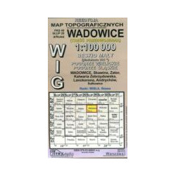 Wadowice- mapa WIG skala 1:100 000