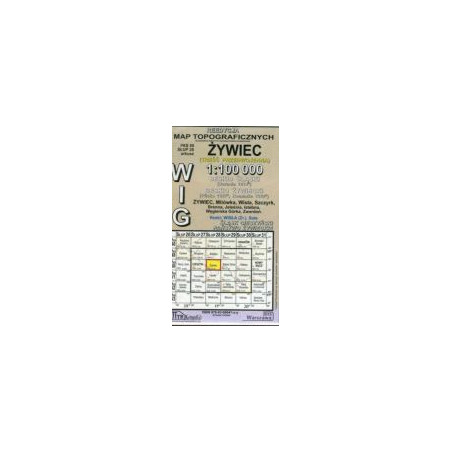 Żywiec - mapa WIG skala 1:100 000