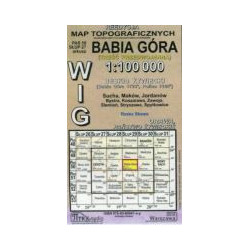 Babia Góra - mapa WIG skala 1:100 000