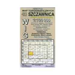 Szczawnica - mapa WIG skala 1:100 000