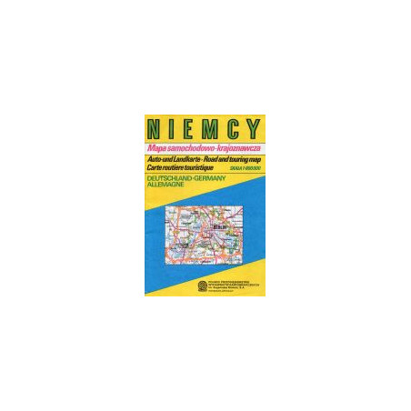 Niemcy. Mapa samochodowo-krajoznawcza.