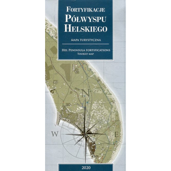 Mapa fortyfikacji Półwyspu Helskiego