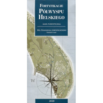 Mapa fortyfikacji Półwyspu Helskiego