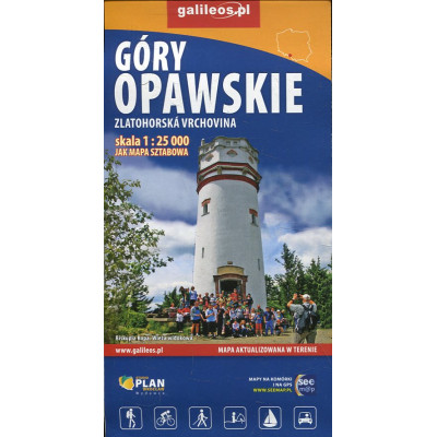 Góry Opawskie - mapa