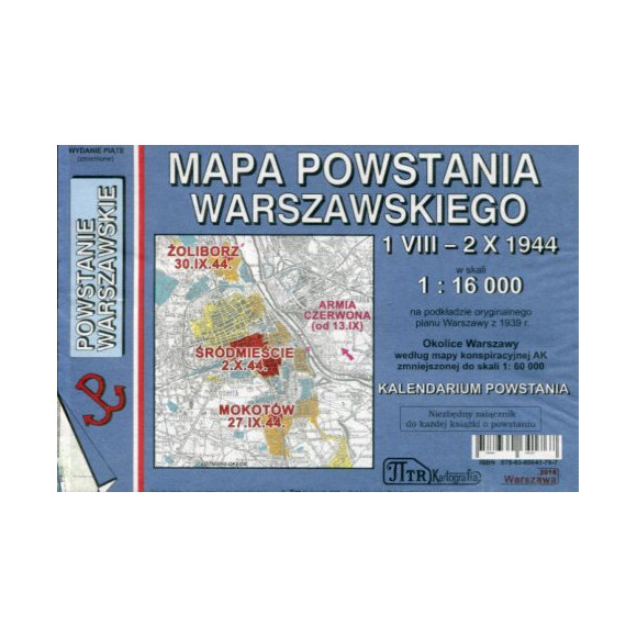 Powstanie warszawskie - mapa