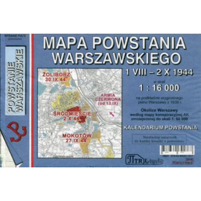 Powstanie warszawskie - mapa