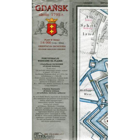 Gdańsk około 1795 r. - plan miasta 1:6 000