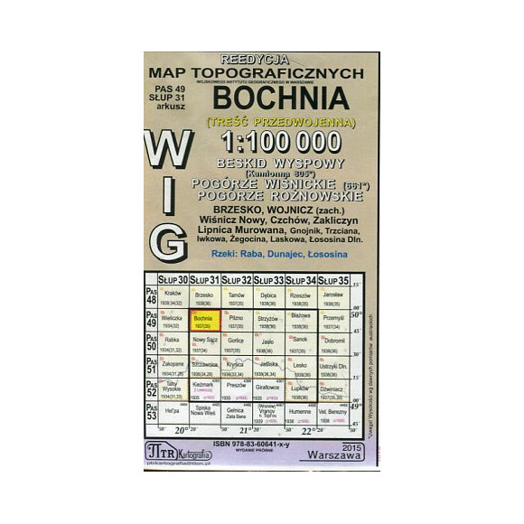 Bochnia - mapa WIG skala 1:100 000