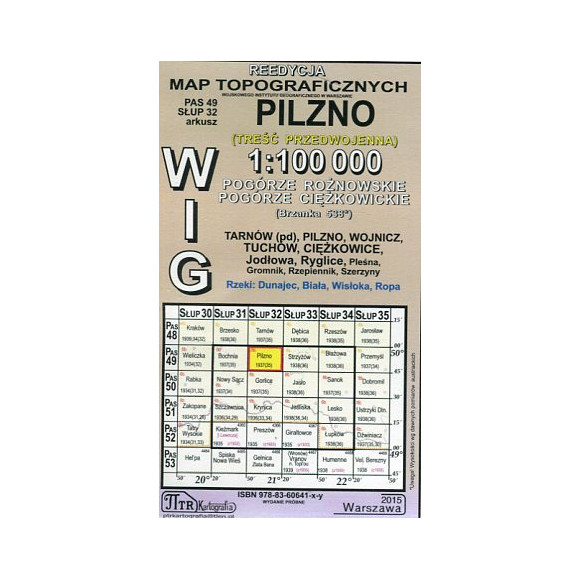 Pilzno - mapa WIG skala 1:100 000