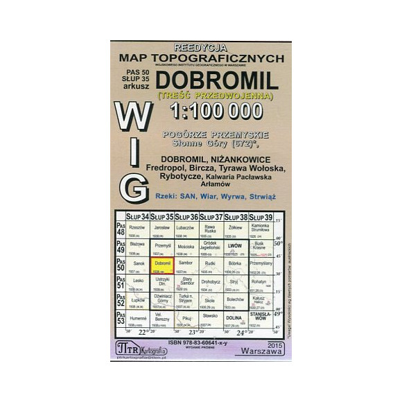 Dobromil - mapa WIG skala 1:100 000