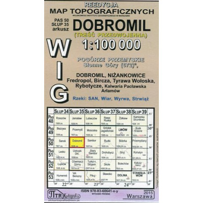 Dobromil - mapa WIG skala 1:100 000