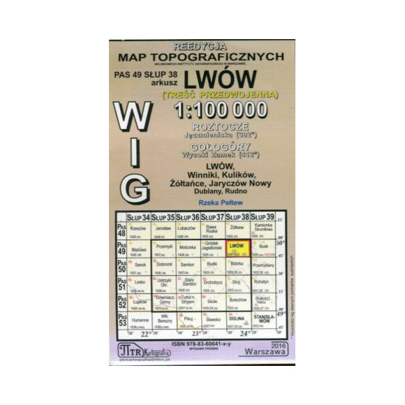 Lwów - mapa WIG skala 1:100 000
