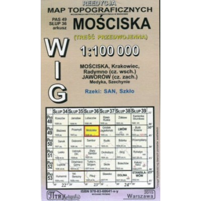 Mościska - mapa WIG skala 1:100 000