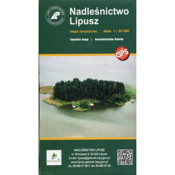 Nadleśnictwo Lipusz - mapa turystyczna 1:50 000