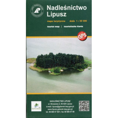 Nadleśnictwo Lipusz - mapa turystyczna 1:50 000
