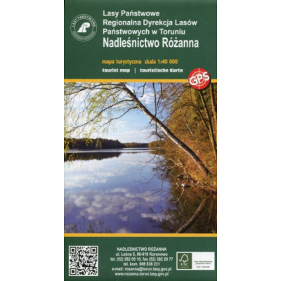 Nadleśnictwo Różanna - mapa turystyczna 1: 40 000