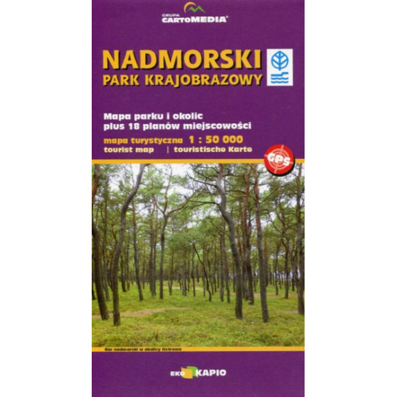 Nadmorski Park Krajobrazowy mapa turystyczna 1:50 000