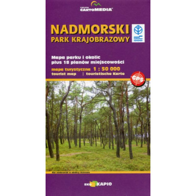 Nadmorski Park Krajobrazowy mapa turystyczna 1:50 000