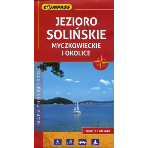 Jezioro Solińskie Myczkowieckie i okolice mapa turystyczna 1:25 000
