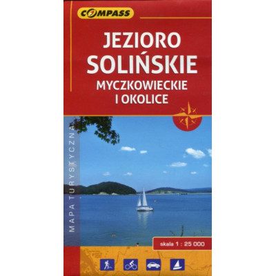 Jezioro Solińskie Myczkowieckie i okolice mapa turystyczna 1:25 000