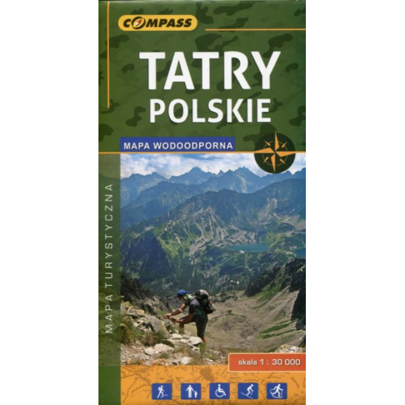 Tatry Polskie Mapa turystyczna 1:30000 wodoodporna