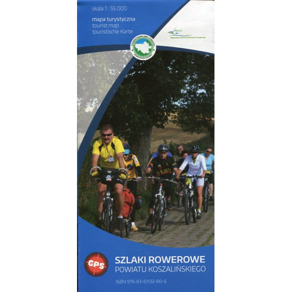 Szlaki rowerowe powiatu koszalińskiego mapa turystyczna 1:55 000