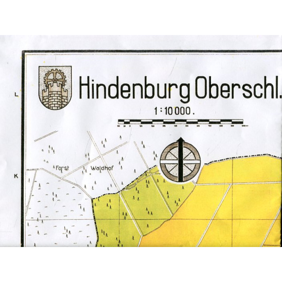 Hindenburg Oberschleisen - plan 1:10 000