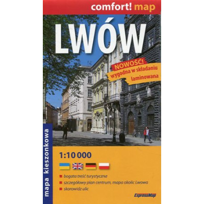 Lwów mapa kieszonkowa 1:10 000