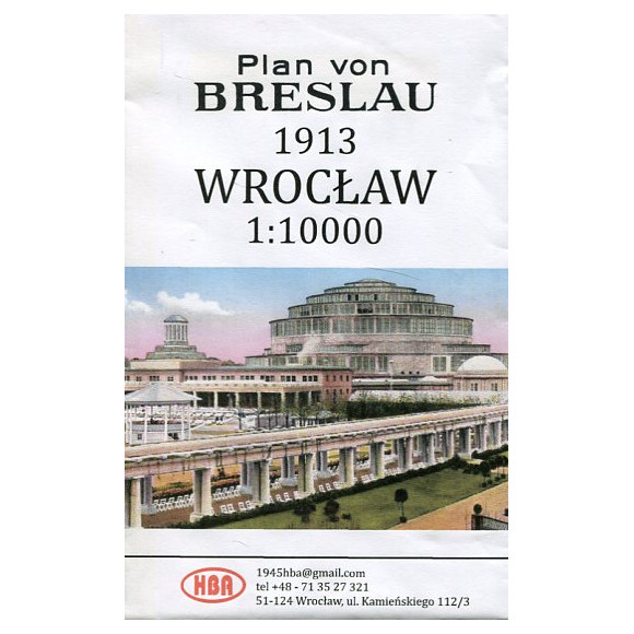 Wrocław 1913 plan 1:10 000