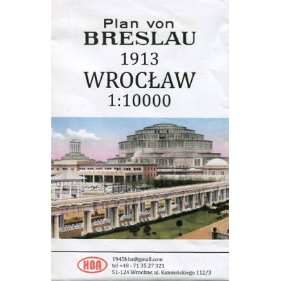 Wrocław 1913 plan 1:10 000