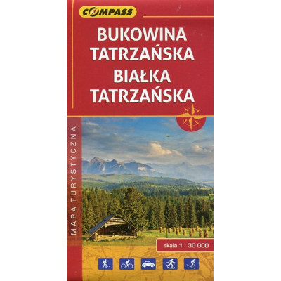 Bukowina Tatrzańska Białka Tatrzańska mapa turystyczna 1:30 000