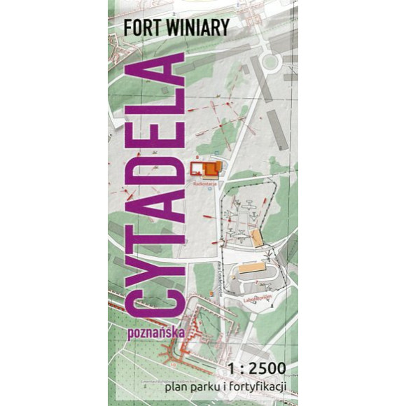 Cytadela Poznańska. Fort Winiary - plan parku i fortyfikacji 1:2500