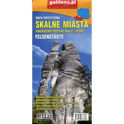 Skalne Miasta Felsenstädt - mapa turystyczna 1:35 000