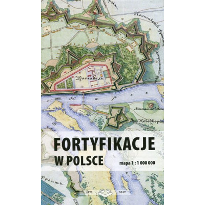 Fortyfikacje w Polsce - mapa 1:1 000 000