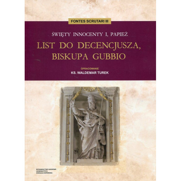List do Decencjusza, biskupa Gubbio
