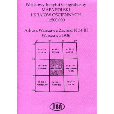 Arkusz Warszawa Zachód N 34 III
