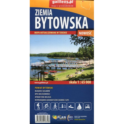 Ziemia Bytowska. Mapa z przewodnikiem