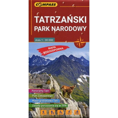 Tatrzański Park Narodowy - mapa wodoodporna