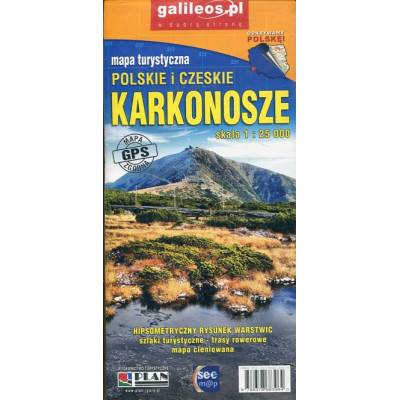 Karkonosze polskie i czeskie. Mapa turystyczna