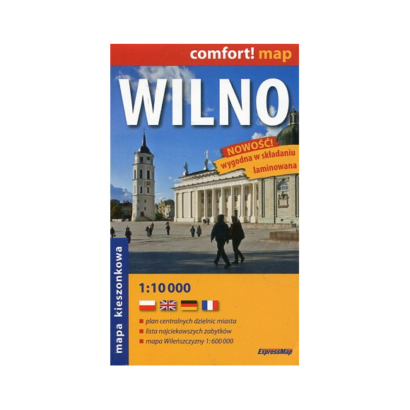 Wilno. Laminowany plan miasta
