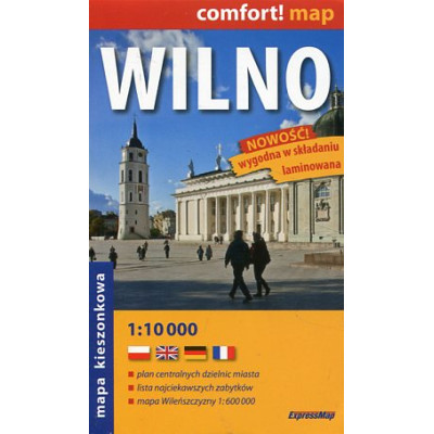 Wilno. Laminowany plan miasta