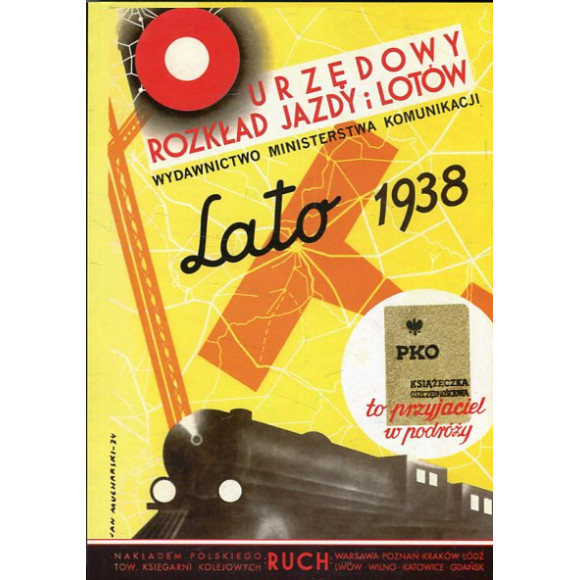 Urzędowy rozkład jazdy i lotów lato 1938