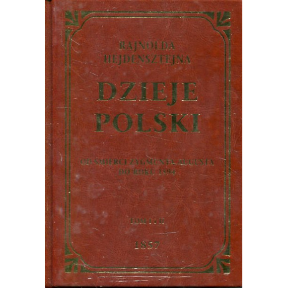 Dzieje Polski Od śmierci Zygmunta Augusta do roku 1594