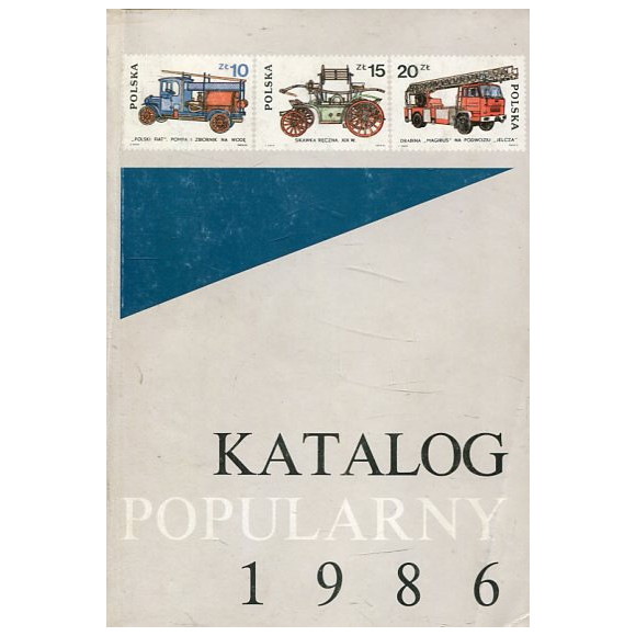 Katalog popularny znaczków pocztowych ziem polskich 1986