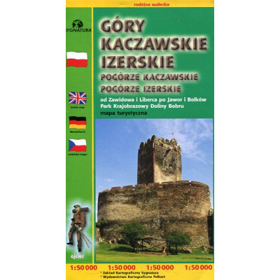 Góry Kaczawskie Izerskie Pogórze Kaczawskie Pogórze Izerskie - mapa turystyczna